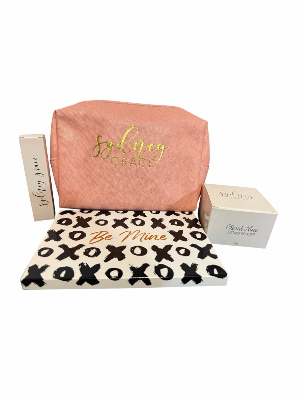 Sydney Grace Be Mine Eyeshadow Palette Light Version, Setting Powder,& Cream Eye